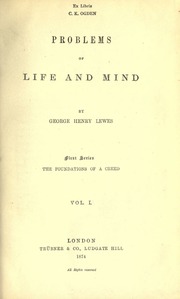 Cover of edition problemsoflifemi01leweiala