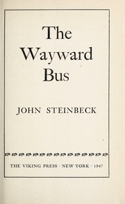 Cover of edition waywardbus00stei