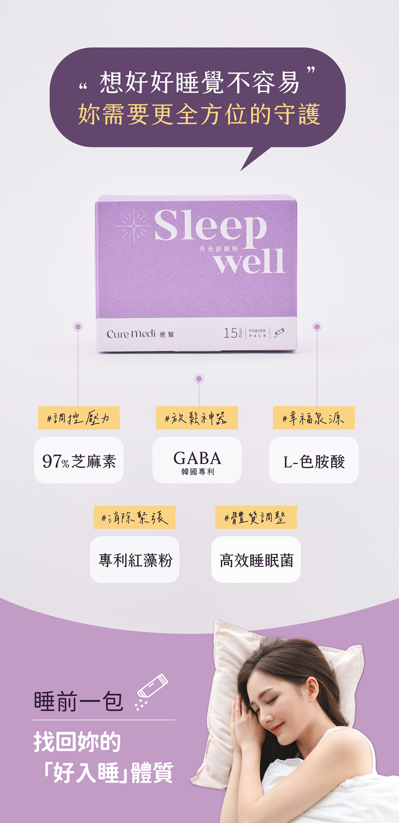 癒醫 月光舒眠粉 – 每晚好放鬆，輕鬆好入睡