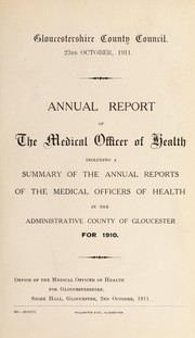 Cover of: [Report 1910]