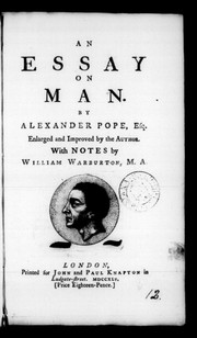 An essay on man by Alexander Pope