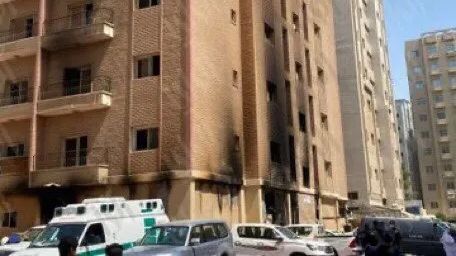 科威特南部火灾事故已致41人死亡！数十名伤者正在救治