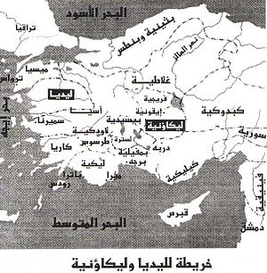 خريطة المملكة الليدية وليكاؤنية
