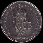 1瑞士法郎（1983年）硬币正面