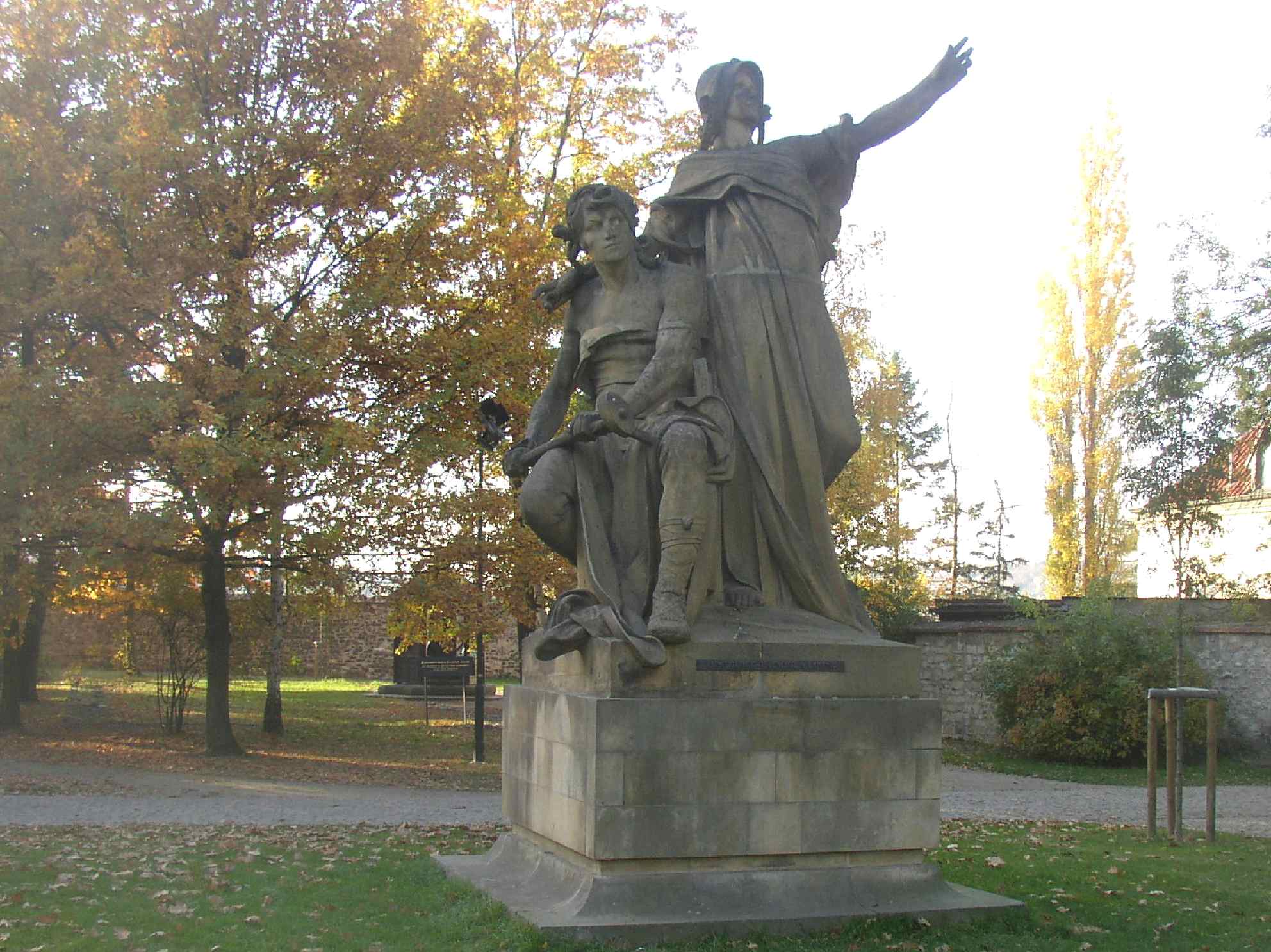 Přemysl and Libuše statue (Vyšehrad)