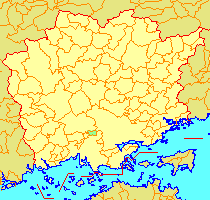 旧・山手村の位置