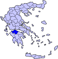 Poziția regiunii Νομός Αχαΐας