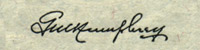 George M. Humphreys signatur