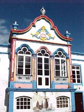 O império da Feteira, ilha Terceira, um exemplar típico da arquitetura ligada às Irmandades do Espírito Santo (construído em 1928).