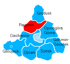 Położenie na mapie powiatu