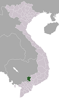 Location of Tây Ninh Province