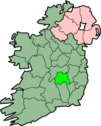 Localização do Condado de Laois na Irlanda