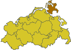 Localisation de Arrondissement de Rügen