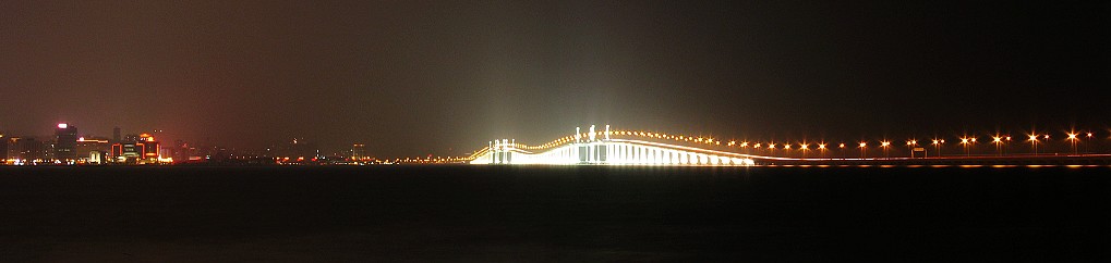 友誼大橋的夜景