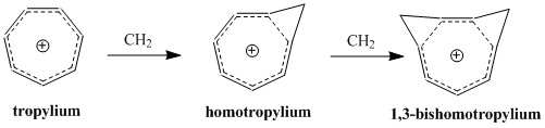 IUPAC naming system illustrated by the Homotropylium cation derivatives