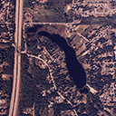 Aerial view of a lake