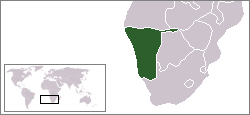 Namibia - Localizzazione