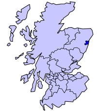Poziția regiunii City of Aberdeen Obar Dheathain
