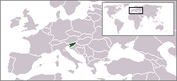 Localización de Eslovenia