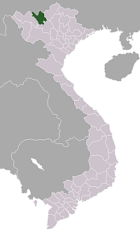 Provinsens läge i Vietnam.