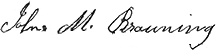John Moses Brownings signatur