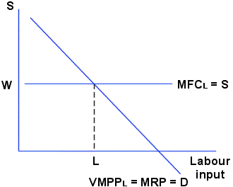 A Firm's Labour Demand in the Short Run