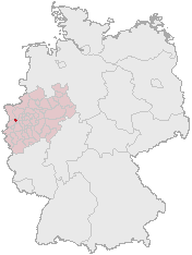 Staðsetning Krefeld