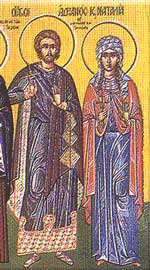 Martyrs Adrian and Natalia of Nicomedia.