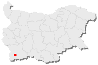 Bulgaristan haritasında Sandanski