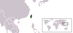 Lage von Тайвань 臺灣