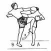 Long-range knee-kick