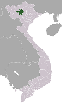 Location of Yên Bái Province