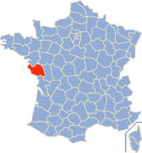 Poloha Vendée vo Francúzsku