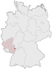 Lage der kreisfreien Stadt Ludwigshafen am Rhein in Deutschland.PNG