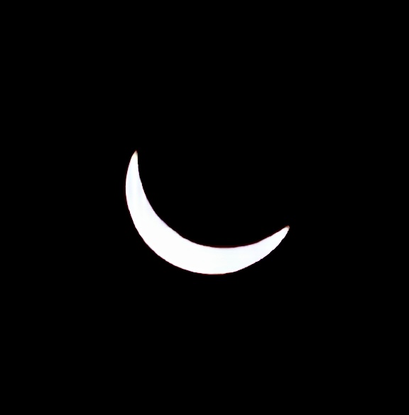 My picture of the Solar Eclipse on April 8, 2024, taken in Plainfield, NJ