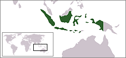 Kaart van Indonesië