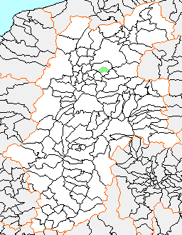 戸倉町の県内位置図