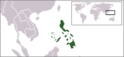 Localização de Filipinas