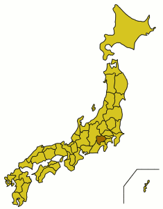 Prefettura di Yamanashi - Localizzazione