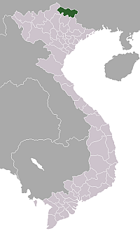 Location of Cao Bằng Province