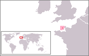 Location of Alderney