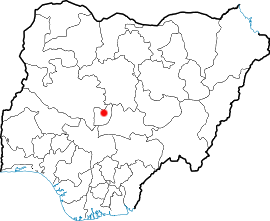 د نیجریه په نقشه کې د آبوجا موقیعت