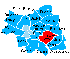 Położenie na mapie powiatu