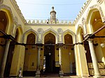 Renovated interior courtyard, looking towards the entrance and the minaret