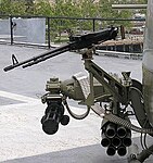 M21サブシステム。M134と7連装ロケット発射筒が組み合わされている。