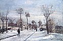La Route de Versailles, Louveciennes, neige