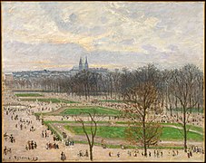 Camille Pissarro, Le Jardin des Tuileries un après-midi d'hiver (1899), New York, Metropolitan Museum of Art.