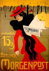 Plakat für die Berliner Morgenpost, 1901