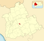 Расположение муниципалитета Эль-Висо-дель-Алькор на карте провинции