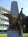 Détail de l'aigle et de la mosaïque.